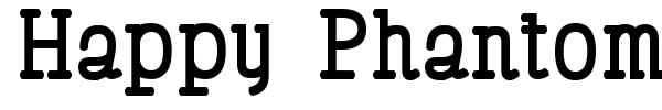 Happy Phantom font preview